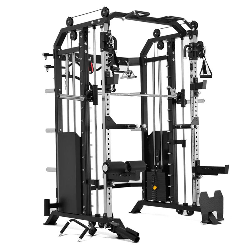 Power rack with smith